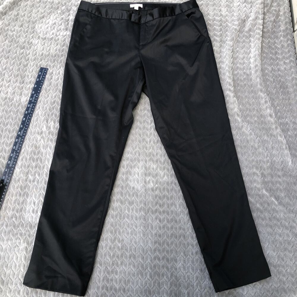 Lilly Pulitzer Black Sateen Split Ankle Dress Pant Size 14 Women’s